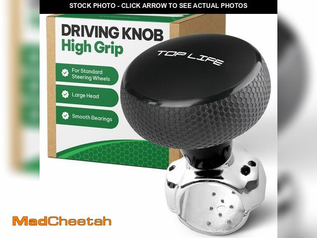 Lot 74-13548709 - Steering Wheel Knob - Silicone Coated for Extra Grip - Compatible with Any Steering Wheels - Smooth ...