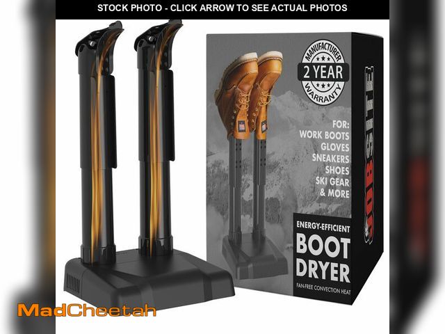 Lot 74-12973757 - JobSite Boot Dryer - Silent Shoe Dryer &amp; Warmer For Work Boots, Gloves &amp; Shoes - Fanless Con...