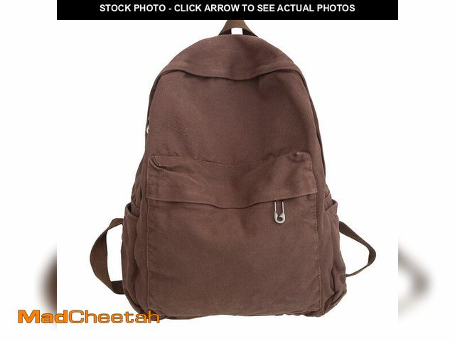 Lot 74-13539836 - AFGWK Vintage Canvas Backpack for Women - Grunge Hippie Cute Boho School Backpack - Casual Y2K Aesth...