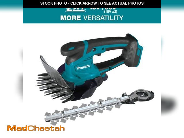 Lot 74-13678633 - Makita LXT 18V Lithium-Ion Cordless Grass Shear with Hedge Trimmer Blade, Tool Only - UNUSED