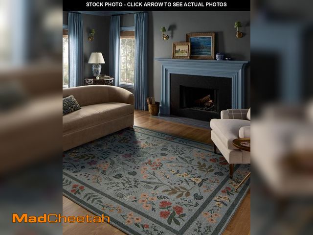 Lot 74-12137839 - Loloi Rifle Paper Co. Wildwood Collection WWLD-01 Sage 2'-0" x 5'-0" Accent Rug - UNUSED