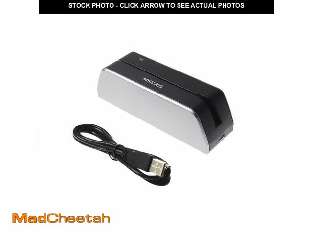 Lot 74-12503435 - MSR X6 Swipe Card Reader Writer 3-Track USB MSRX6 Compatible w/ MSR206 MSR605X MSR606 - UNUSED
