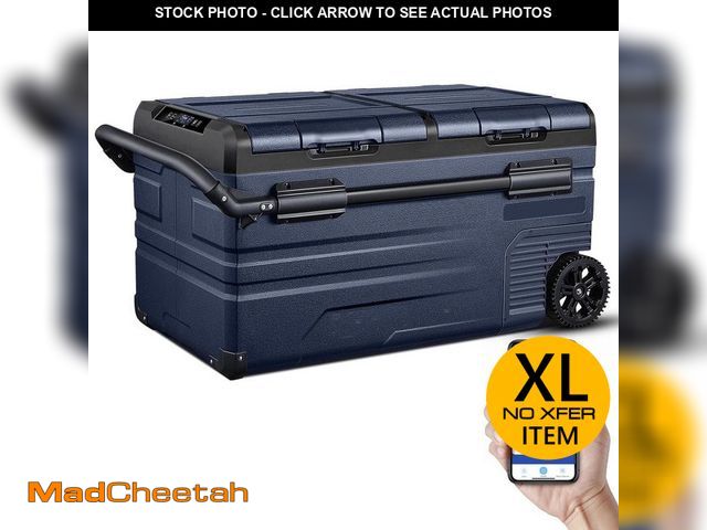 Lot 74-14242875 - BODEGA 3.2 cu. ft. 82 Qt. Frost Free Car Refrigerator Portable 12/24-Volt DC and 110-240-Volt AC Dua...