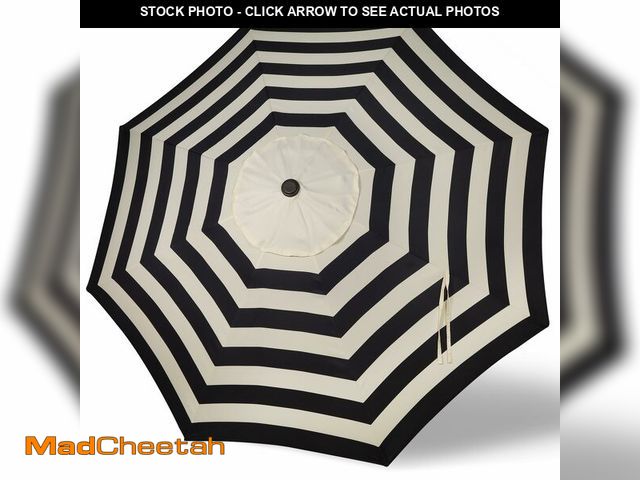 Lot 74-14265245 - Blissun 9ft Patio Umbrella Replacement Canopy, Market Umbrella Top, Outdoor Table Umbrella Canopy fo...