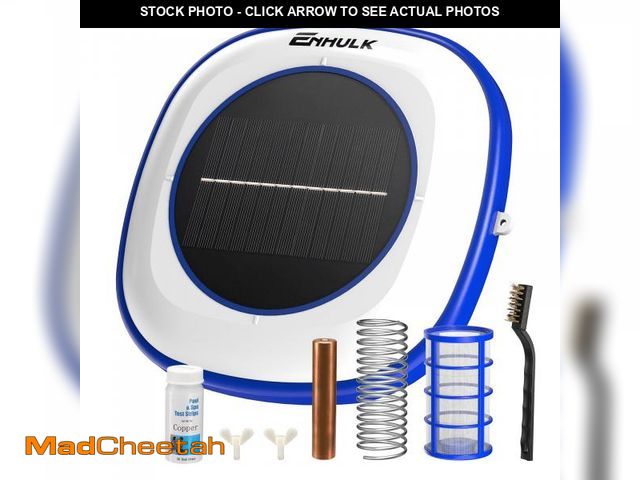 Lot 74-11977462 - ENHULK Solar Pool Ionizer, Floating Water Cleaner and Purifier - Cleans Pools Up to 45,000 Gallons, ...
