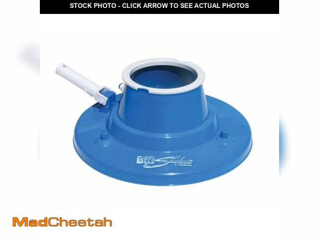 Lot 74-12760416 - Poolmaster 28300 Big Sucker Manual Swimming Pool Leaf Vacuum Head, Blue - USED