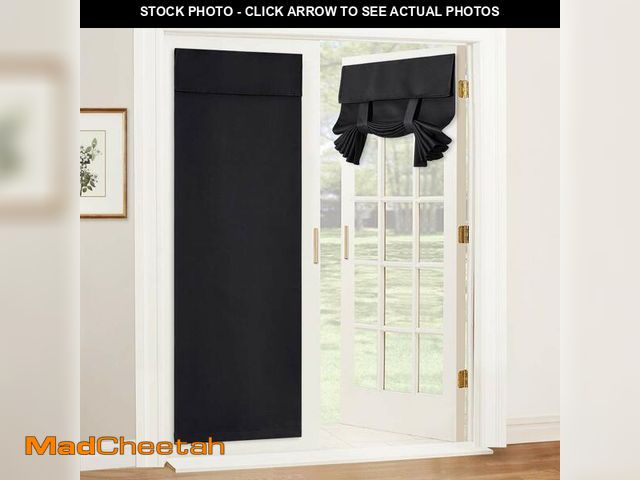 Lot 74-14384772 - RYB HOME Blackout Door Curtain - Privacy Thermal Insulated Front/Tricia/Patio French Door Glass Wind...