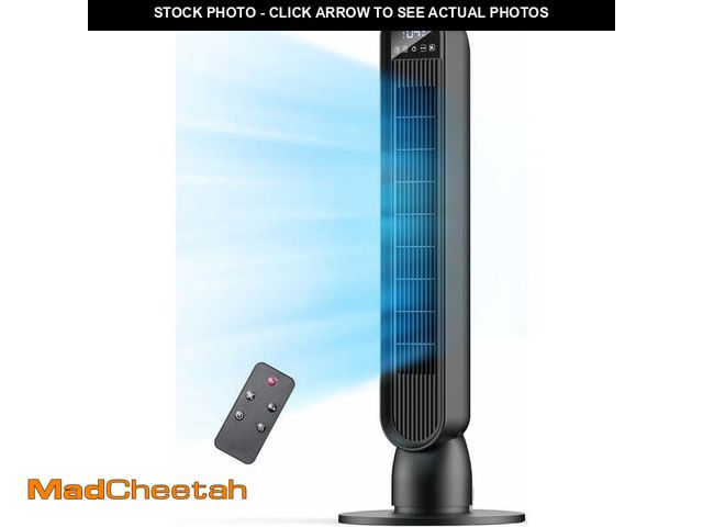 Lot 74-12669484 - Tower Fan for Home,36" Standing Floor Fan with Remote LED Touchscreen,HOMSHADE Wide Oscillating Fan,...