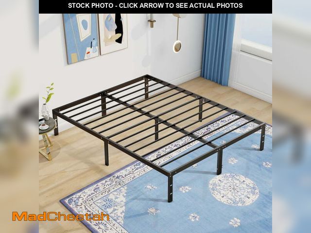 Lot 74-12549575 - Queen Size Bed Frame with Storage,Noise Free,Under Bed Storage,Easy Assembly,Heavy Duty Steel Slat S...