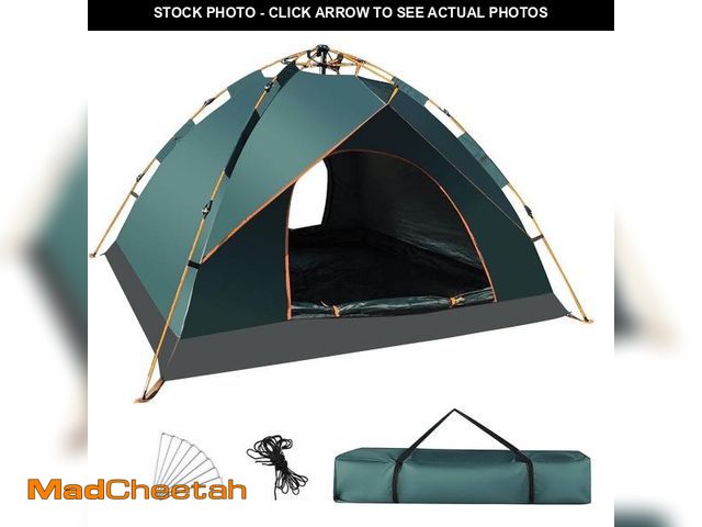 Lot 74-12513431 - Cshidworld Pop Up Canopy Instant Family Tents for Camping 2-4 Person Waterproof, Includes Carrying B...