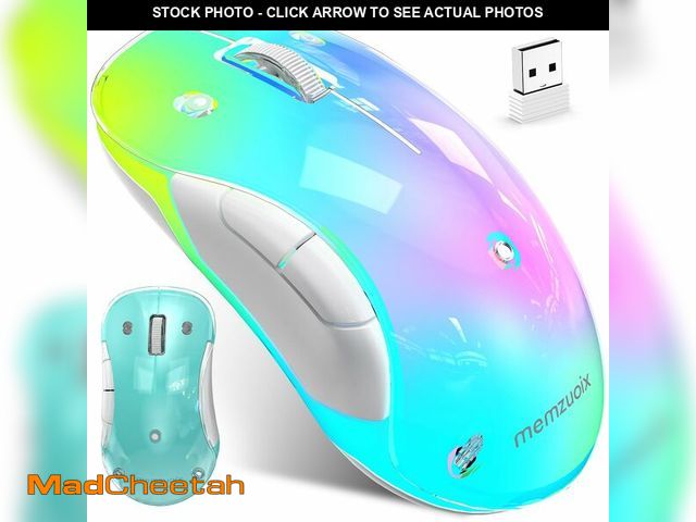 Lot 74-14429207 - memzuoix 2.4G LED Wireless Mouse, Rechargeable Ergonomic Mouse with Detachable Cover, 1400 DPI Porta...