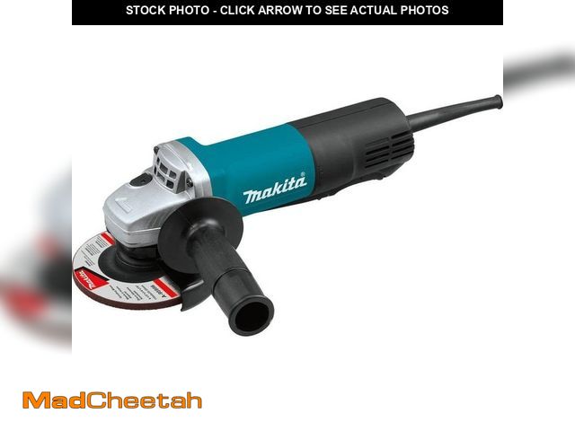 Lot 74-12783908 - Makita 7.5 Amp 4-1/2 in. Corded Paddle Switch Angle Grinder - UNUSED