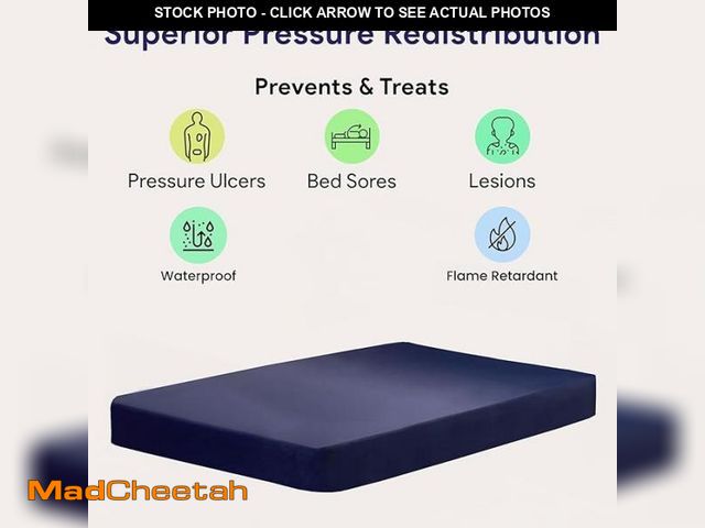 Lot 74-12029108 - Treaton, 6-Inch Hospital Bed Mattress, Fluid Resistant, Comfortable and Supportive, 79" x 36", Blue ...