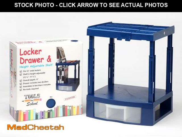 Lot 74-11557801 - Tools for School Locker Drawer and Height Adjustable Shelf. Includes Removable Drawer. Heavy Duty. F...