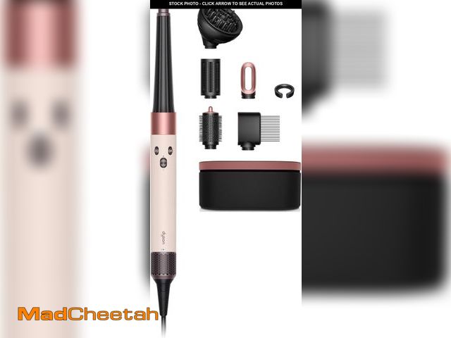 Lot 74-12363462 - Dyson Airwrap i.d. Multi-Styler and Dryer Curly+Coily in Ceramic Pink and Rose Gold - USED