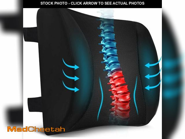 Lot 74-13710233 - Niceeday Lumbar Support Pillow for Office Chair Car, Gaming Chair Lower Back Pain Relief Memory Foam...