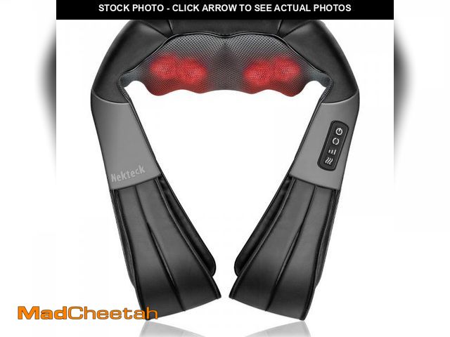 Lot 74-11857365 - Shiatsu Neck and Back Massager with Soothing Heat, Nekteck Electric Deep Tissue 3D Kneading Massage ...
