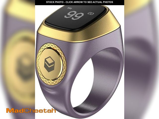 Lot 74-11554826 - OUD Bukhoor Smart Tasbih Zikr Ring, 20mm Muslim Digital Azan Alarm Clock, Tasbih Counter Smart Ring ...