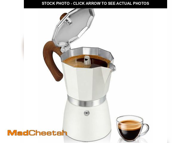 Lot 74-13540745 - Belly Moka Coffee Maker Stovetop Espresso Maker 12 Cup Aluminum Moka Pot Percolator 20oz 600ml Easy ...