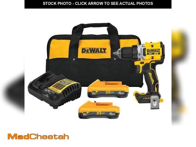 Lot 74-12545674 - DEWALT 20V XR Lithium-Ion Cordless Brushless 1/2 in. Drill/Driver Kit with (2) 4.0 Ah Batteries and ...