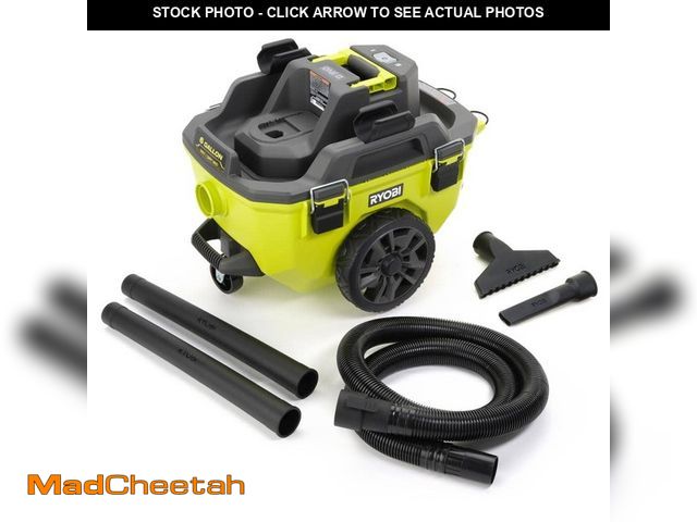Lot 74-13868190 - RYOBI ONE+ 18V Cordless 6 Gal. Wet Dry Vacuum (Tool Only) - UNUSED