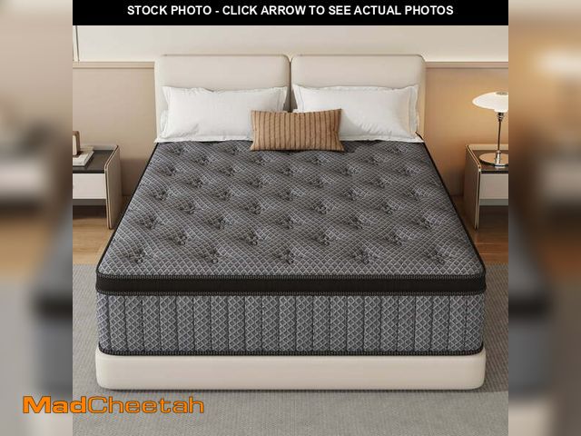 Lot 74-14607663 - HIKOS 12 inch Queen Mattress in a Box, Cooling Gel Memory Foam Hybrid Mattress with Individually Wra...