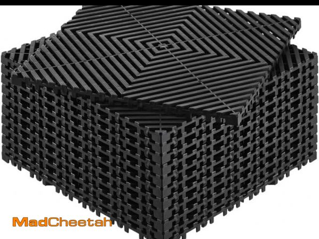Lot 74-12400243 - VEVOR Interlocking Drainage Mat, 12" x 12" Modular Interlocking Cushion, 12 Pcs Splicing Drainage Ma...