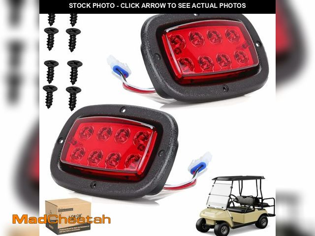 Lot 74-14329683 - 10L0L Golf Cart Taillight Kit for Yamaha G14 G16 G19 G22 Club Car DS with 3 Wire Wiring Plug Turn Si...