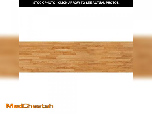 Lot 74-12185352 - Hampton Bay 4 ft. L x 25 in. D Finished Engineered Oak Butcher Block Countertop with Standard Edge -...