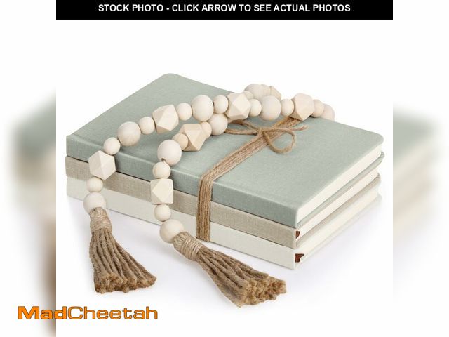 Lot 74-12700615 - Feifeiya 3 Pieces Faux Decorative Books Set for Home Decor Fake Book for Shelves Coffee Table Stacke...