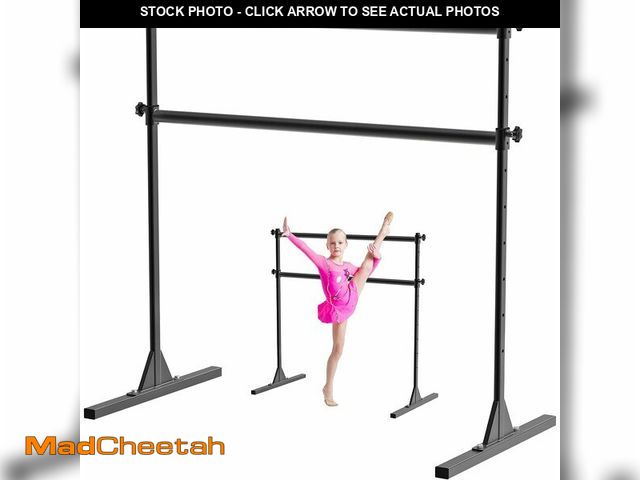 Lot 74-14612432 - BeneLabel 5FT Height Adjustable Freestanding Ballet Barre with Fabric Sleeve Portable Double Ballet ...