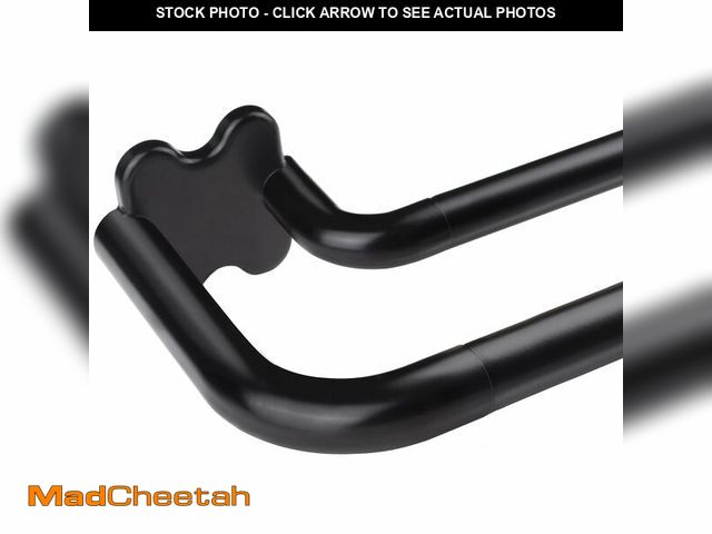 Lot 74-14386296 - USFOOK Double Wrap Around Curtain Rods 32 to 58, Black Window Treatment Rod - UNUSED