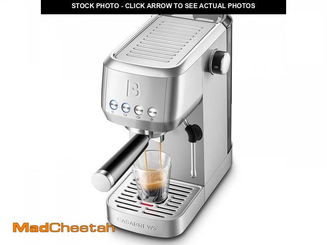 Lot 74-12304688 - CASABREWS 3700 Essential Espresso Machine 20 Bar, Stainless Steel Cappuccino &amp; Latte Machine wit...