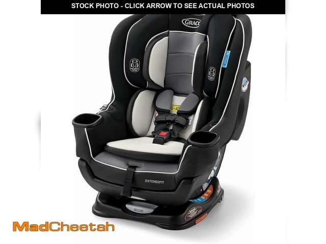 Lot 74-12267002 - Graco Extend2Fit Convertible Baby Car Seat, Rear and Forward Facing, Adjustable Extension Panel for ...