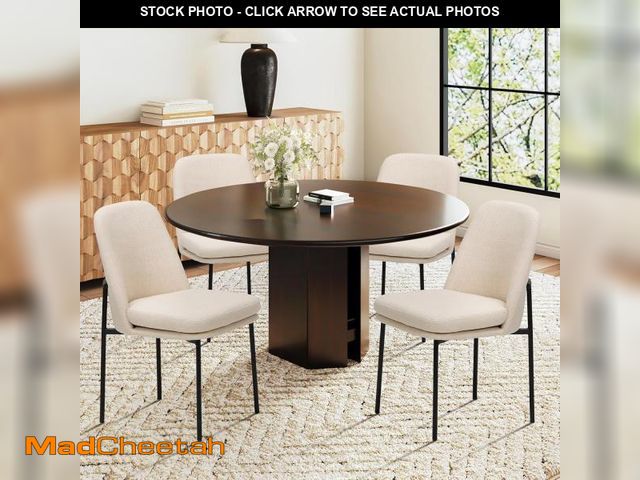 Lot 74-12138306 - COLAMY Modern Dining Chairs Set of 4, Fabric Upholstered Dining Room Chairs Dinner Chair Stylish Kit...