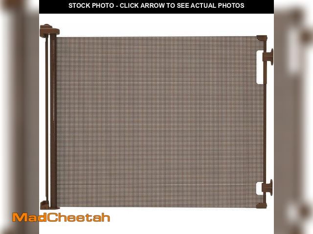 Lot 74-13733968 - Retractable Baby Gate Perma Child Safety 33" Tall x 71" Wide, Mesh, for Stairs, Doorways, Dogs, Pets...