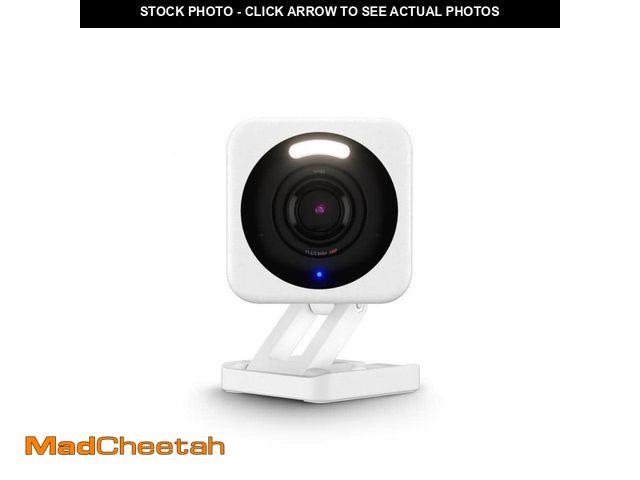 Lot 74-12557740 - Wyze Cam v4 Wi-Fi 2.5K QHD Indoor/Outdoor Plug-In Smart Home Security Camera, Color Night Vision, 2-...