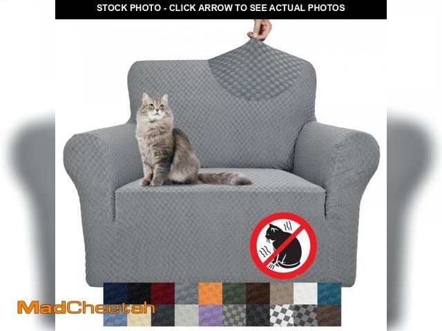 Lot 74-11559261 - YEMYHOM Couch Cover Latest Jacquard Design High Stretch Sofa Chair Covers for Living Room, Pet Dog C...