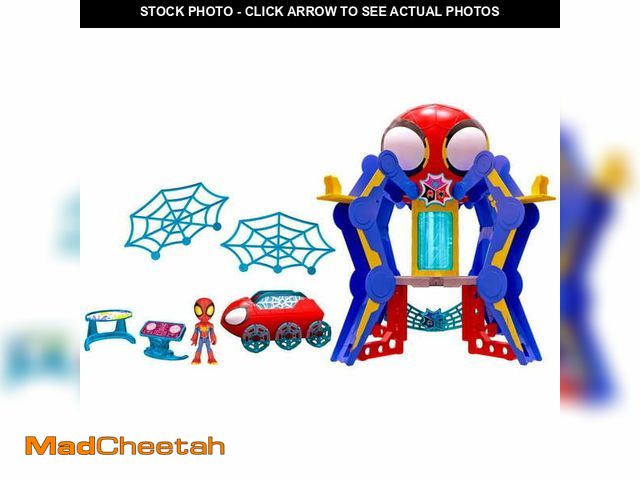 Lot 74-12722225 - Marvel Spidey and His Amazing Friends Web-Spinners Web-Quarters Kids Playset with Multiple Features ...