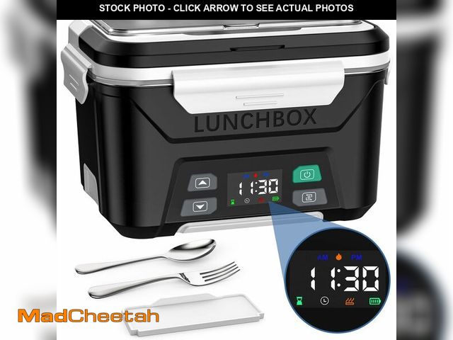 Lot 74-12452866 - EAST OAK Cordless Electric Lunch Box for Adults, Heated Lunch Box Battery Powered with Automatic Hea...