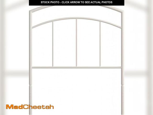 Lot 74-12399834 - Hillsdale Furniture Julien Twin Metal Headboard, Textured White - UNUSED