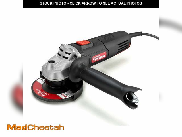 Lot 74-12686543 - Hyper Tough 6 Amp Corded Angle Grinder with Handle, Adjustable Guard, 4-1/2 inch Grinding Wheel &amp...