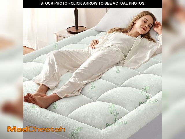 Lot 74-13709142 - Anluoer Queen Mattress Topper Memory Foam, Rayon Derived from Bamboo Mattress Pad for Hot Sleepers,P...