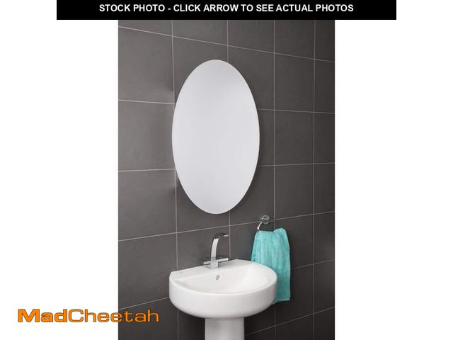 Lot 74-14306124 - Croydex 21 in. W x 31 in. H Frameless Aluminum Surface-Mount Bathroom Medicine Cabinet with Easy Han...