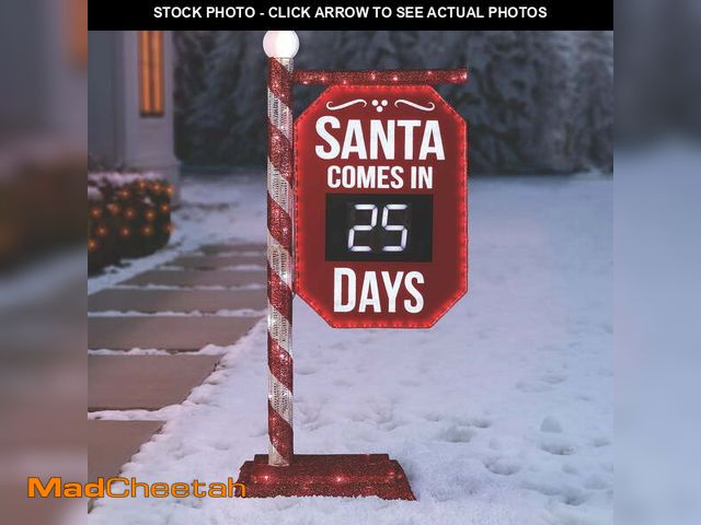 Lot 74-12556552 - Member's Mark 5' Pre-Lit Santa Countdown Calendar - UNUSED
