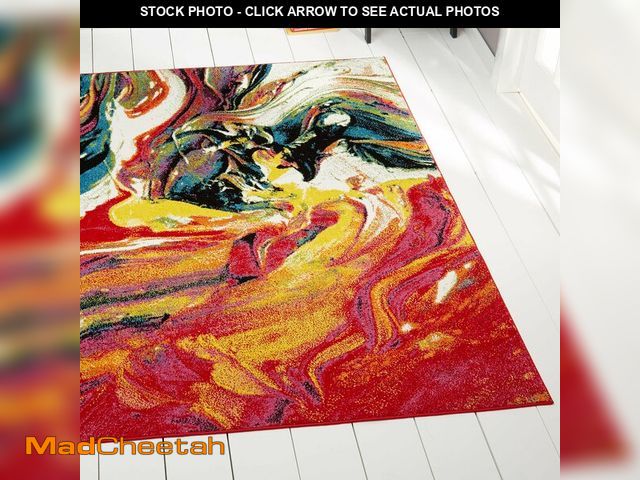 Lot 74-12784751 - Home Dynamix Splash Avant Area Rug 3'3"x4'3, Abstract White/Pink/Yellow/Blue - UNUSED