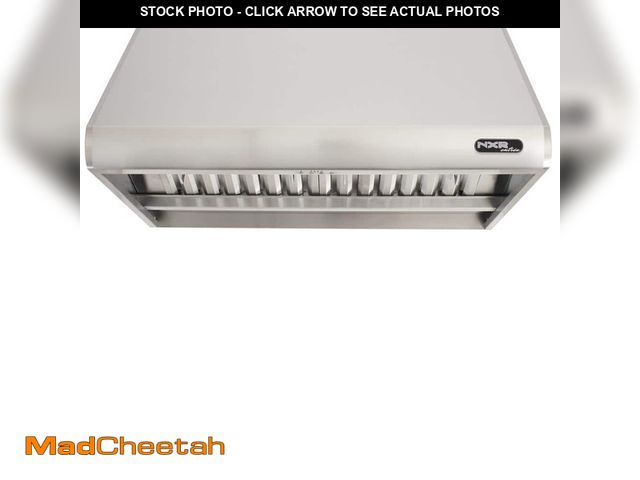 Lot 74-12691640 - NXR 36 in. 900 CFM Professional Style Stainless Steel Range Hood with Stainless Steel Baffles - UNUS...