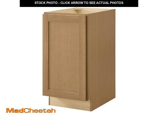 Lot 74-12827059 - Hampton Bay Avondale 18 in. W x 24 in. D x 34.5 in. H Ready to Assemble Plywood Shaker Trash Can Kit...