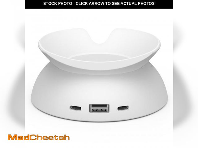 Lot 74-12050661 - Made for Amazon Stand with USB-C and USB-A Charging Ports for Echo Spot (2024 Release) - USED
