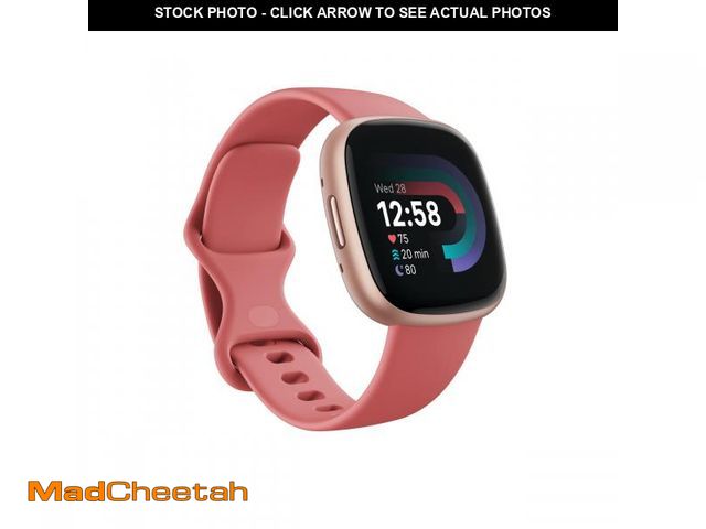 Lot 74-12306573 - Fitbit Versa 4 Fitness Smartwatch with Daily Readiness, GPS, 24/7 Heart Rate, 40+ Exercise Modes, Sl...